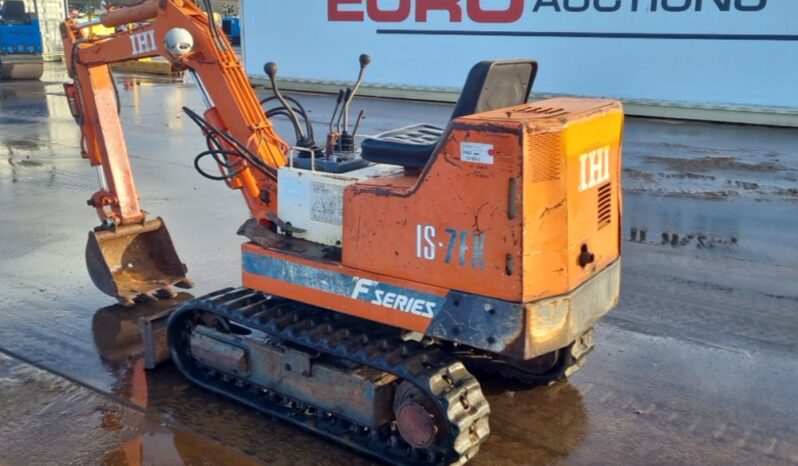 IHI IS7FX Micro Excavators For Auction: Leeds, UK – 30th April, 1st, 2nd & 3rd May 25 full