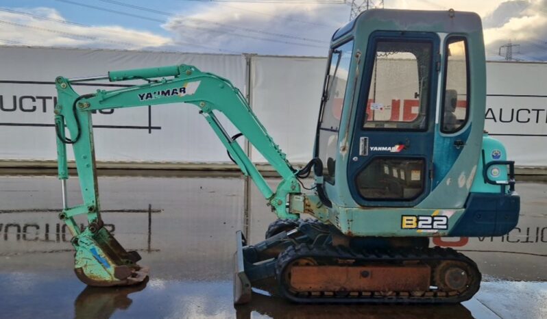 Yanmar B22-2A Mini Excavators For Auction: Leeds, UK – 30th April, 1st, 2nd & 3rd May 25 full
