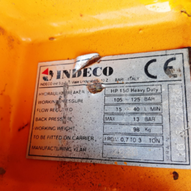 Indeco HP150 Breaker/ Pecker 2020 0.8-1.5t full