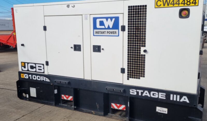 2019 JCB G100RS Generators For Auction: Leeds, UK – 30th April, 1st, 2nd & 3rd May 25 full
