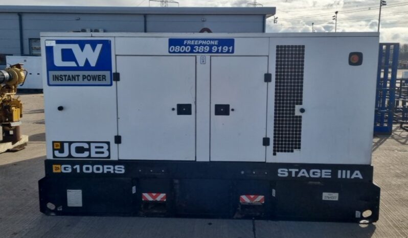 2019 JCB G100RS Generators For Auction: Leeds, UK – 30th April, 1st, 2nd & 3rd May 25 full
