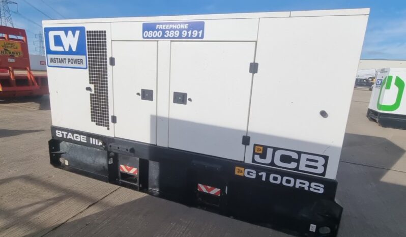 2019 JCB G100RS Generators For Auction: Leeds, UK – 30th April, 1st, 2nd & 3rd May 25 full
