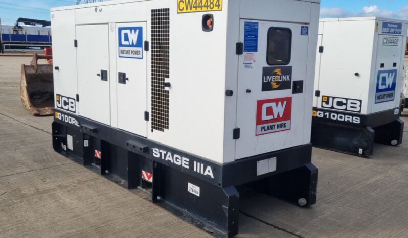 2019 JCB G100RS Generators For Auction: Leeds, UK – 30th April, 1st, 2nd & 3rd May 25 full