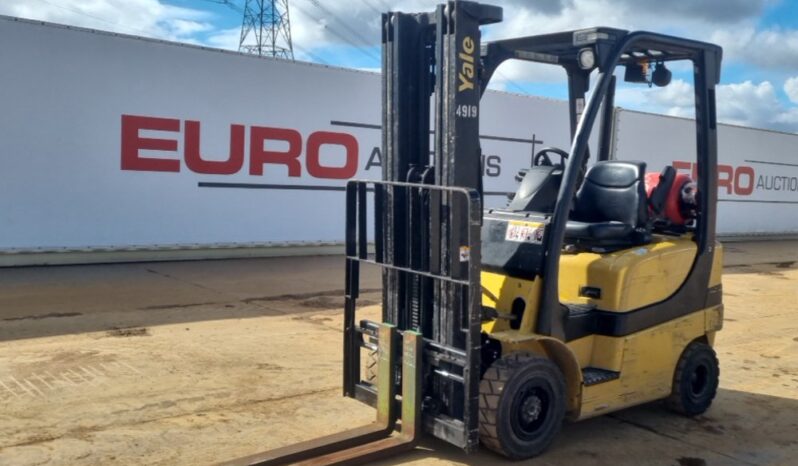 Yale GLP20SVX Forklifts For Auction: Leeds, UK – 30th April, 1st, 2nd & 3rd May 25