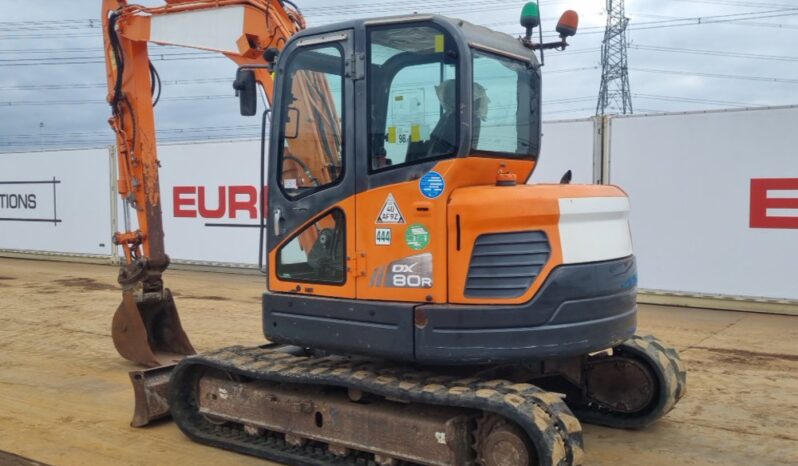 2013 Doosan DX80R 6 Ton+ Excavators For Auction: Leeds, UK – 30th April, 1st, 2nd & 3rd May 25 full
