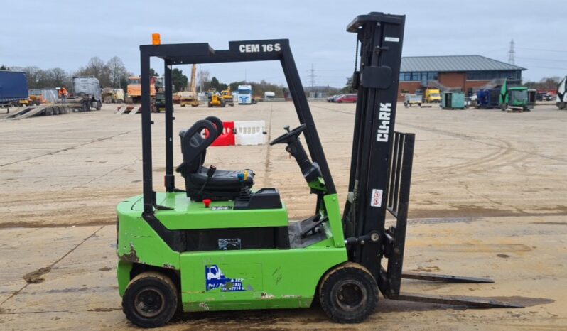 Clark CEM16S Forklifts For Auction: Leeds, UK – 30th April, 1st, 2nd & 3rd May 25 full