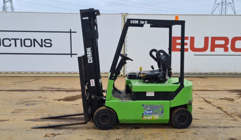 Clark CEM16S Forklifts For Auction: Leeds, UK – 30th April, 1st, 2nd & 3rd May 25 full
