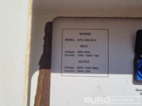 Off Grid GTG-1200-30-3 Generators For Auction: Leeds, UK – 30th April, 1st, 2nd & 3rd May 25 full