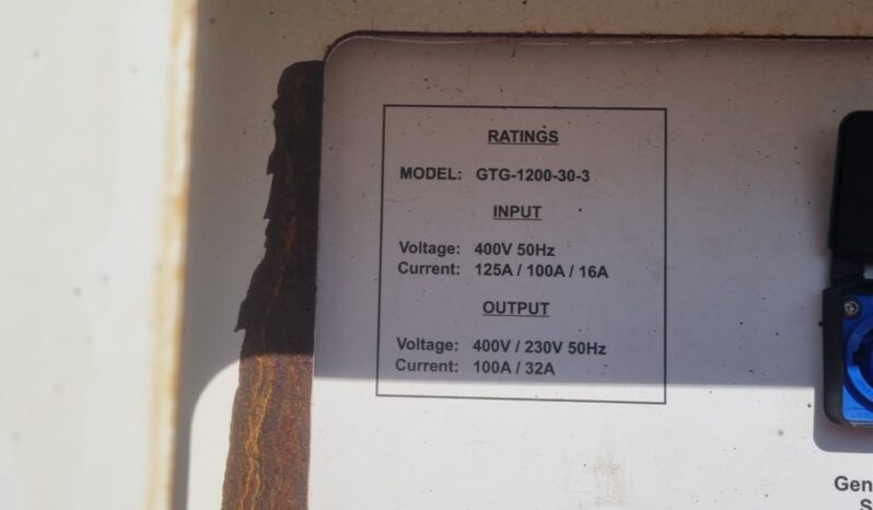 Off Grid GTG-1200-30-3 Generators For Auction: Leeds, UK – 30th April, 1st, 2nd & 3rd May 25 full