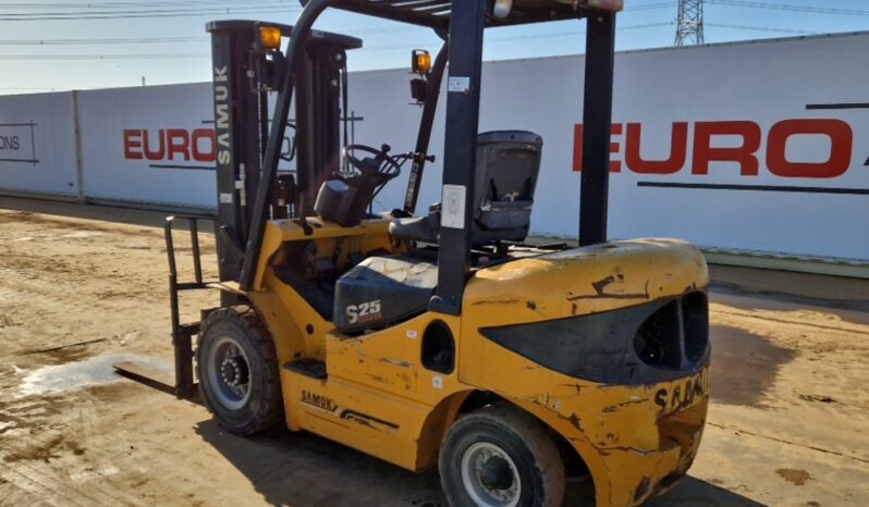 2019 Samuk FD25T Forklifts For Auction: Leeds, UK – 30th April, 1st, 2nd & 3rd May 25 full