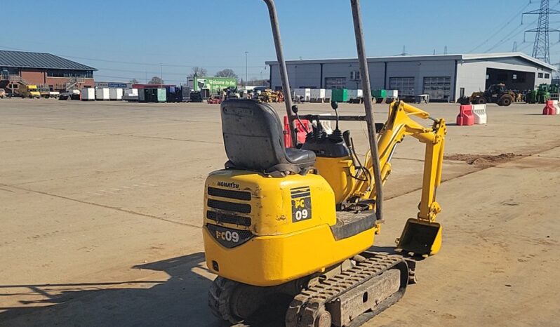 Komatsu PC09-1 Micro Excavators For Auction: Leeds, UK – 30th April, 1st, 2nd & 3rd May 25 full