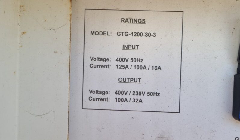 Off Grid GTG-1200-30-3 Generators For Auction: Leeds, UK – 30th April, 1st, 2nd & 3rd May 25 full