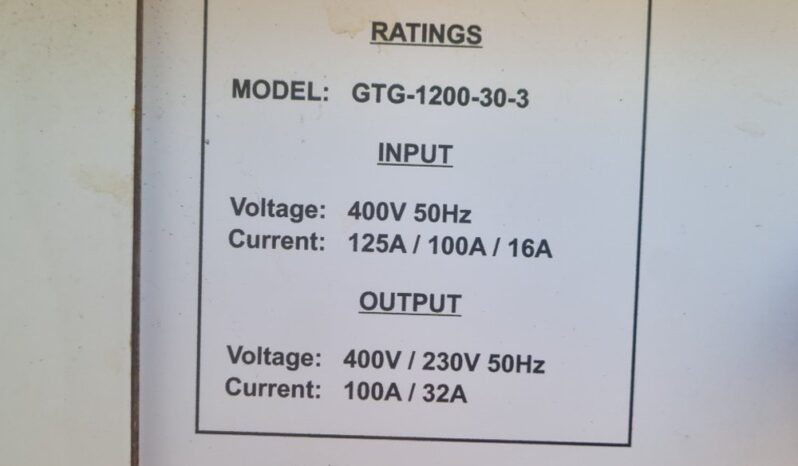 Off Grid GTG-1200-30-3 Generators For Auction: Leeds, UK – 30th April, 1st, 2nd & 3rd May 25 full