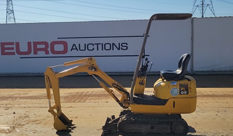 Komatsu PC09-1 Micro Excavators For Auction: Leeds, UK – 30th April, 1st, 2nd & 3rd May 25 full