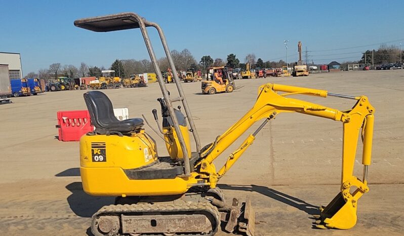 Komatsu PC09-1 Micro Excavators For Auction: Leeds, UK – 30th April, 1st, 2nd & 3rd May 25 full