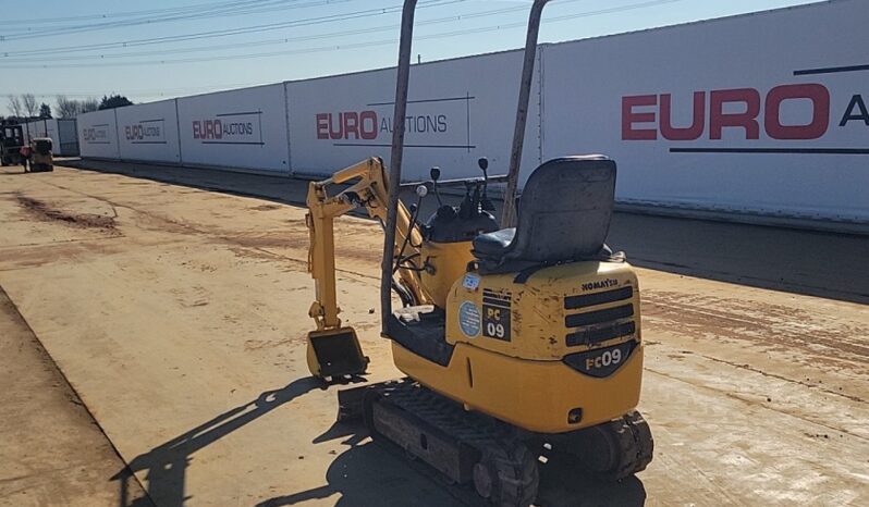 Komatsu PC09-1 Micro Excavators For Auction: Leeds, UK – 30th April, 1st, 2nd & 3rd May 25 full