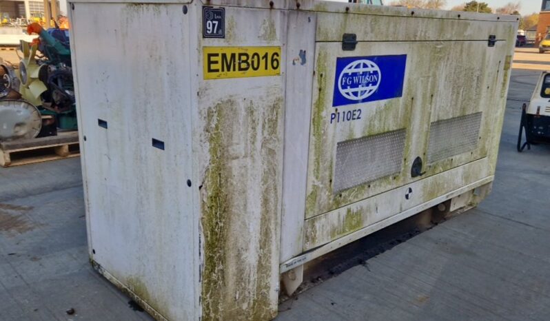 FG Wilson P110E2 Generators For Auction: Leeds, UK – 30th April, 1st, 2nd & 3rd May 25 full