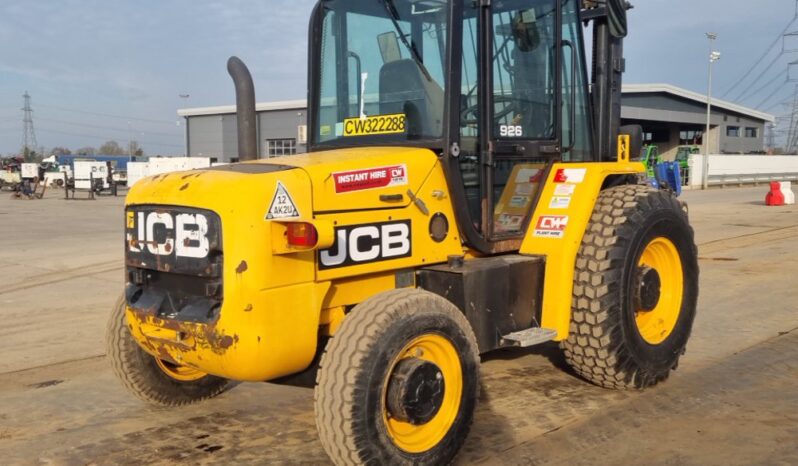 2014 JCB 926 Rough Terrain Forklifts For Auction: Leeds, UK – 30th April, 1st, 2nd & 3rd May 25 full