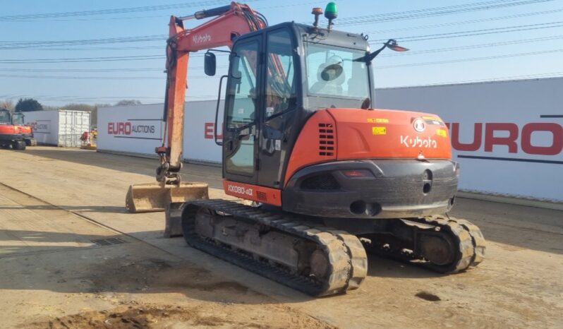 2019 Kubota KX080-4A 6 Ton+ Excavators For Auction: Leeds, UK – 30th April, 1st, 2nd & 3rd May 25 full