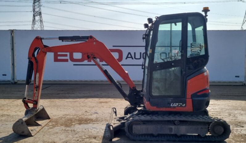 2018 Kubota U27-4 Mini Excavators For Auction: Leeds, UK – 30th April, 1st, 2nd & 3rd May 25 full