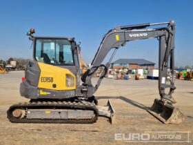 2021 Volvo ECR58F Mini Excavators For Auction: Leeds, UK – 30th April, 1st, 2nd & 3rd May 25 full