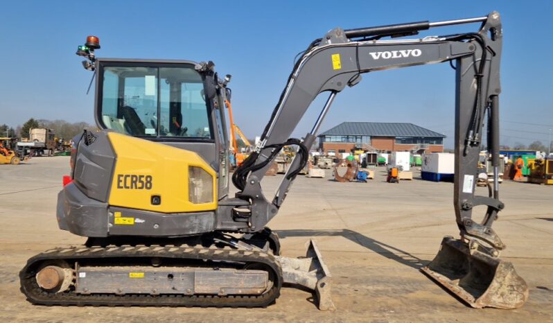 2021 Volvo ECR58F Mini Excavators For Auction: Leeds, UK – 30th April, 1st, 2nd & 3rd May 25 full