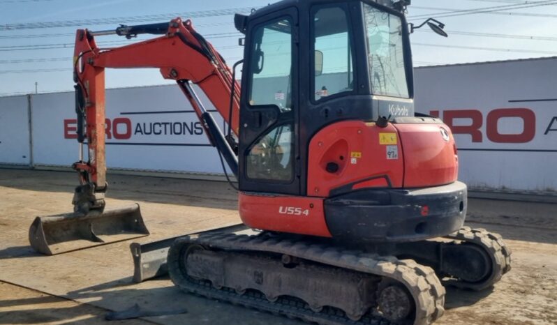 2018 Kubota U55-4 Mini Excavators For Auction: Leeds, UK – 30th April, 1st, 2nd & 3rd May 25 full
