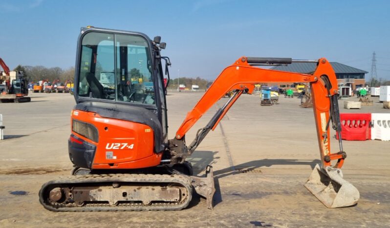 2018 Kubota U27-4 Mini Excavators For Auction: Leeds, UK – 30th April, 1st, 2nd & 3rd May 25 full