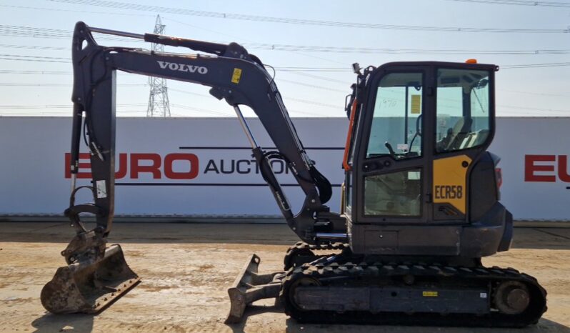 2021 Volvo ECR58F Mini Excavators For Auction: Leeds, UK – 30th April, 1st, 2nd & 3rd May 25 full