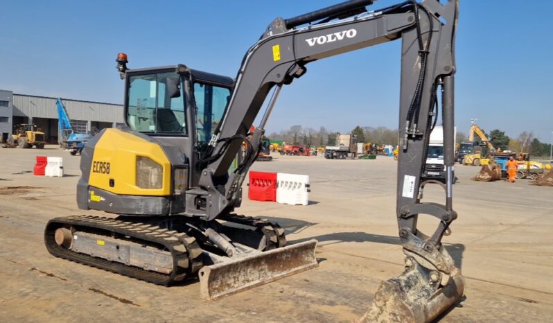 2021 Volvo ECR58F Mini Excavators For Auction: Leeds, UK – 30th April, 1st, 2nd & 3rd May 25 full