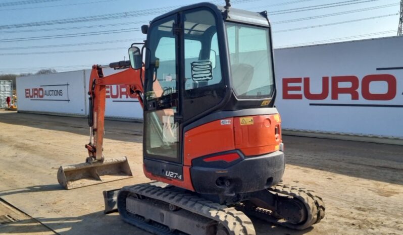 2018 Kubota U27-4 Mini Excavators For Auction: Leeds, UK – 30th April, 1st, 2nd & 3rd May 25 full