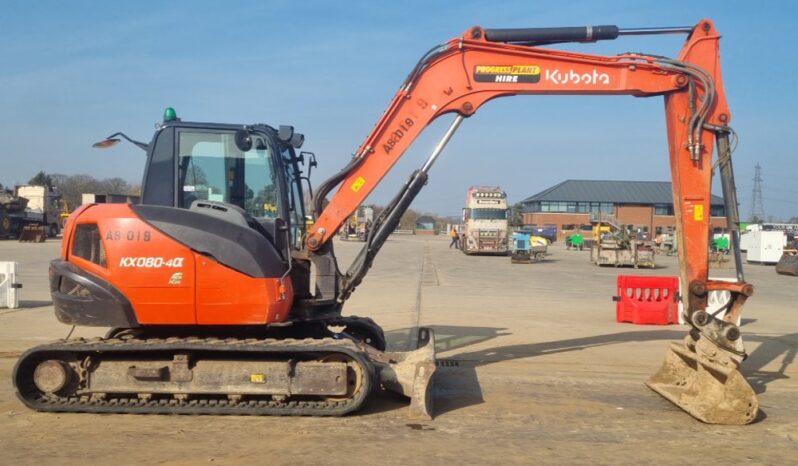 2019 Kubota KX080-4A 6 Ton+ Excavators For Auction: Leeds, UK – 30th April, 1st, 2nd & 3rd May 25 full