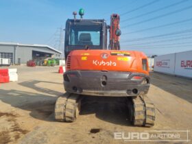 2019 Kubota KX080-4A 6 Ton+ Excavators For Auction: Leeds, UK – 30th April, 1st, 2nd & 3rd May 25 full