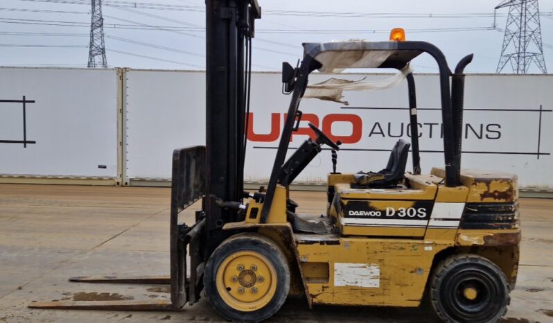 Daewoo D30S Forklifts For Auction: Leeds, UK – 30th April, 1st, 2nd & 3rd May 25 full
