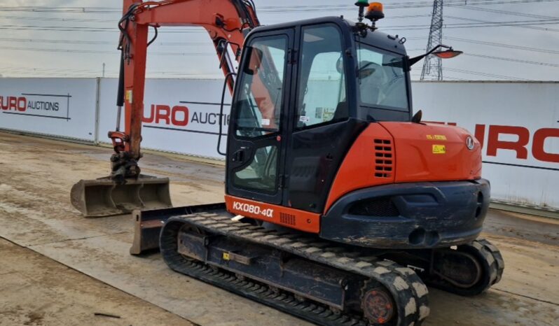 2019 Kubota KX080-4A 6 Ton+ Excavators For Auction: Leeds, UK – 30th April, 1st, 2nd & 3rd May 25 full