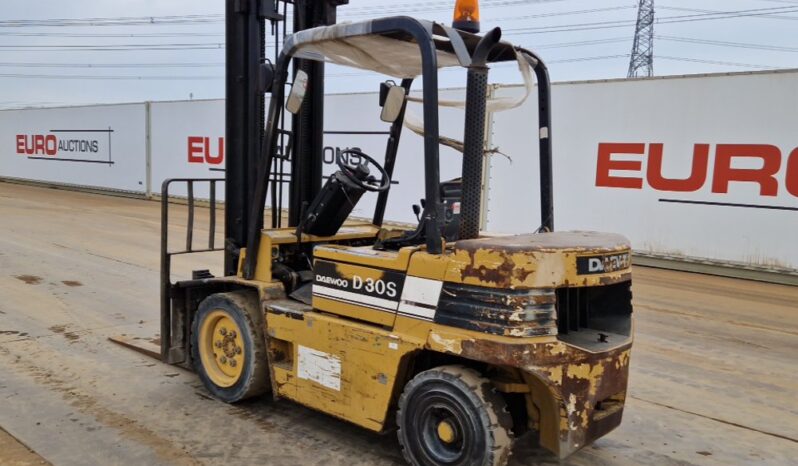 Daewoo D30S Forklifts For Auction: Leeds, UK – 30th April, 1st, 2nd & 3rd May 25 full