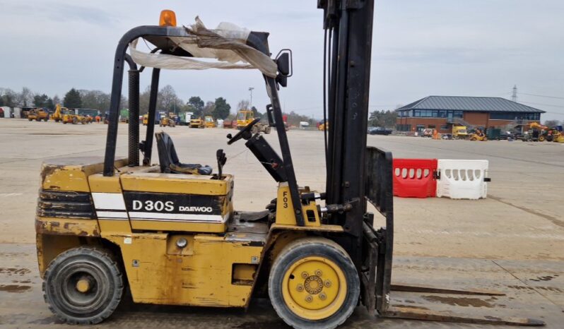Daewoo D30S Forklifts For Auction: Leeds, UK – 30th April, 1st, 2nd & 3rd May 25 full