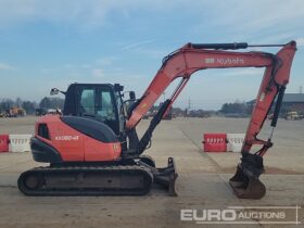 2016 Kubota KX080-4 6 Ton+ Excavators For Auction: Leeds, UK – 30th April, 1st, 2nd & 3rd May 25 full