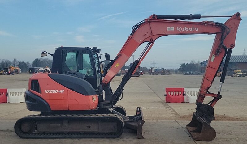 2016 Kubota KX080-4 6 Ton+ Excavators For Auction: Leeds, UK – 30th April, 1st, 2nd & 3rd May 25 full
