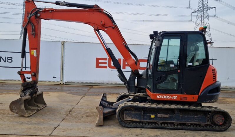 2019 Kubota KX080-4A 6 Ton+ Excavators For Auction: Leeds, UK – 30th April, 1st, 2nd & 3rd May 25 full