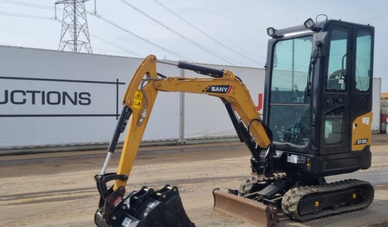 2022 Sany SY18C Mini Excavators For Auction: Leeds, UK – 30th April, 1st, 2nd & 3rd May 25