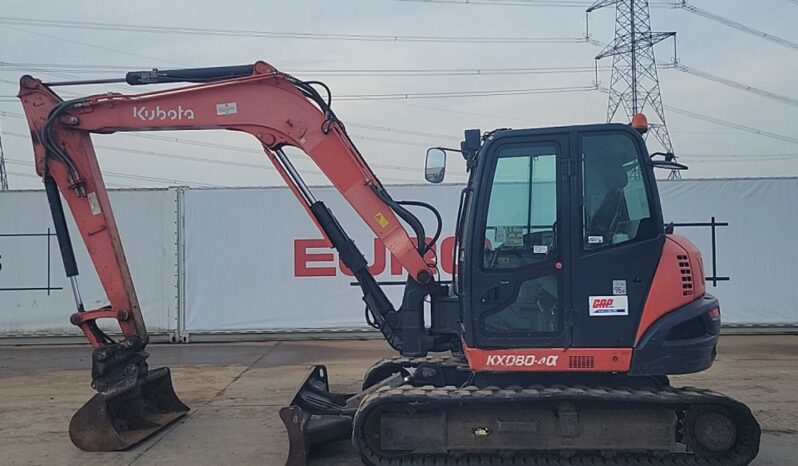 2016 Kubota KX080-4 6 Ton+ Excavators For Auction: Leeds, UK – 30th April, 1st, 2nd & 3rd May 25 full