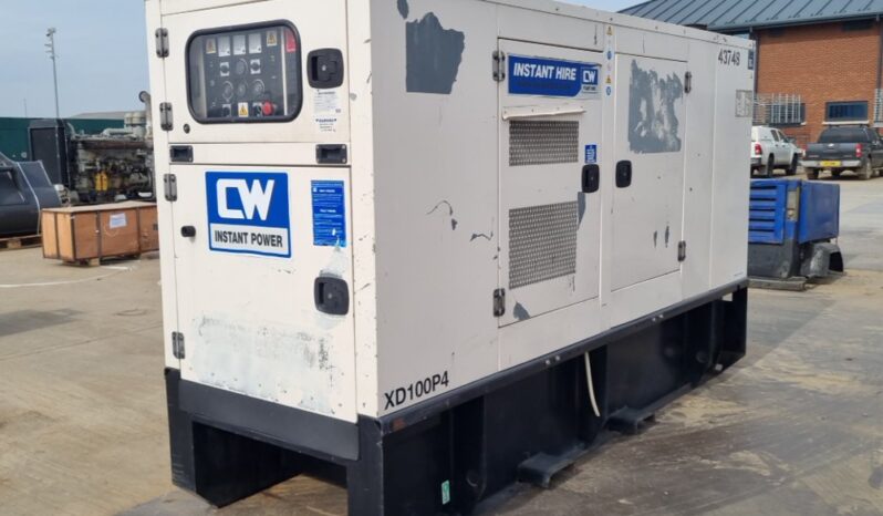 FG Wilson XD100P4 Generators For Auction: Leeds, UK – 30th April, 1st, 2nd & 3rd May 25