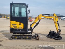 2022 Sany SY18C Mini Excavators For Auction: Leeds, UK – 30th April, 1st, 2nd & 3rd May 25 full
