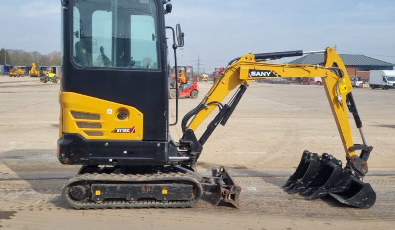 2022 Sany SY18C Mini Excavators For Auction: Leeds, UK – 30th April, 1st, 2nd & 3rd May 25 full