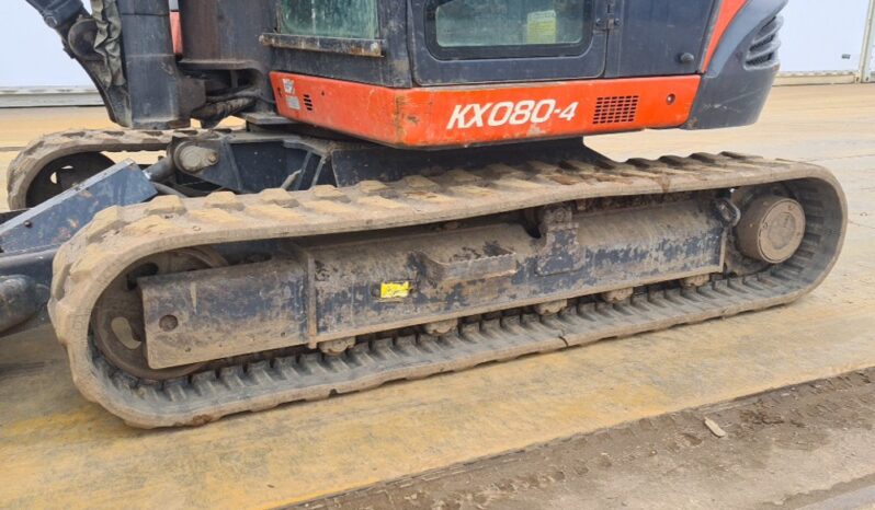 2016 Kubota KX080-4 6 Ton+ Excavators For Auction: Leeds, UK – 30th April, 1st, 2nd & 3rd May 25 full