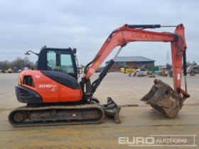 2016 Kubota KX080-4 6 Ton+ Excavators For Auction: Leeds, UK – 30th April, 1st, 2nd & 3rd May 25 full