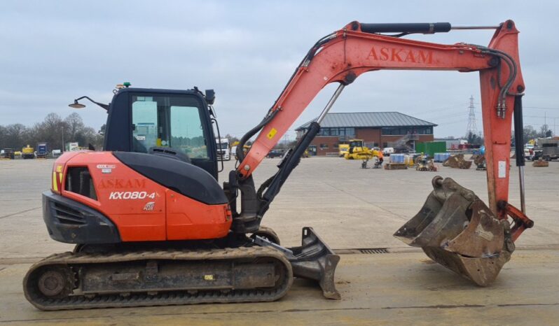 2016 Kubota KX080-4 6 Ton+ Excavators For Auction: Leeds, UK – 30th April, 1st, 2nd & 3rd May 25 full
