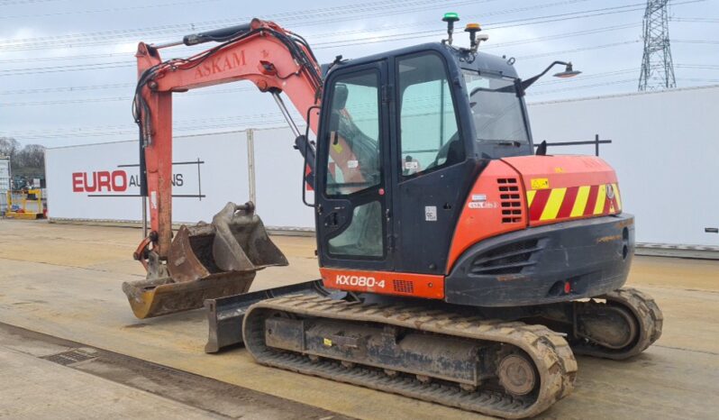 2016 Kubota KX080-4 6 Ton+ Excavators For Auction: Leeds, UK – 30th April, 1st, 2nd & 3rd May 25 full
