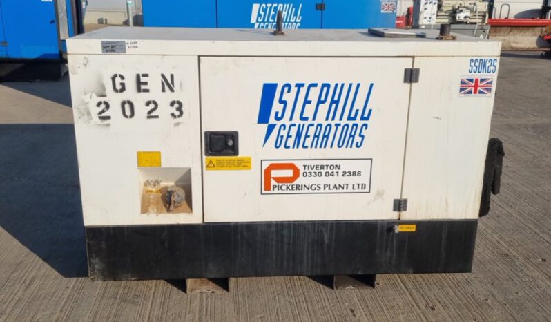 2017 Stephill SSDK25 Generators For Auction: Leeds, UK – 30th April, 1st, 2nd & 3rd May 25 full